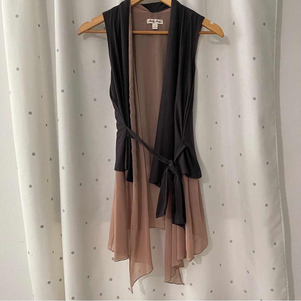 Funky Soul Dark Brown and Tan Cardigan